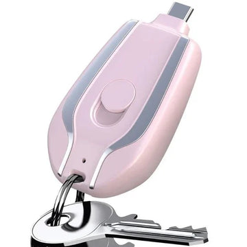 Mini emergency keychain charger